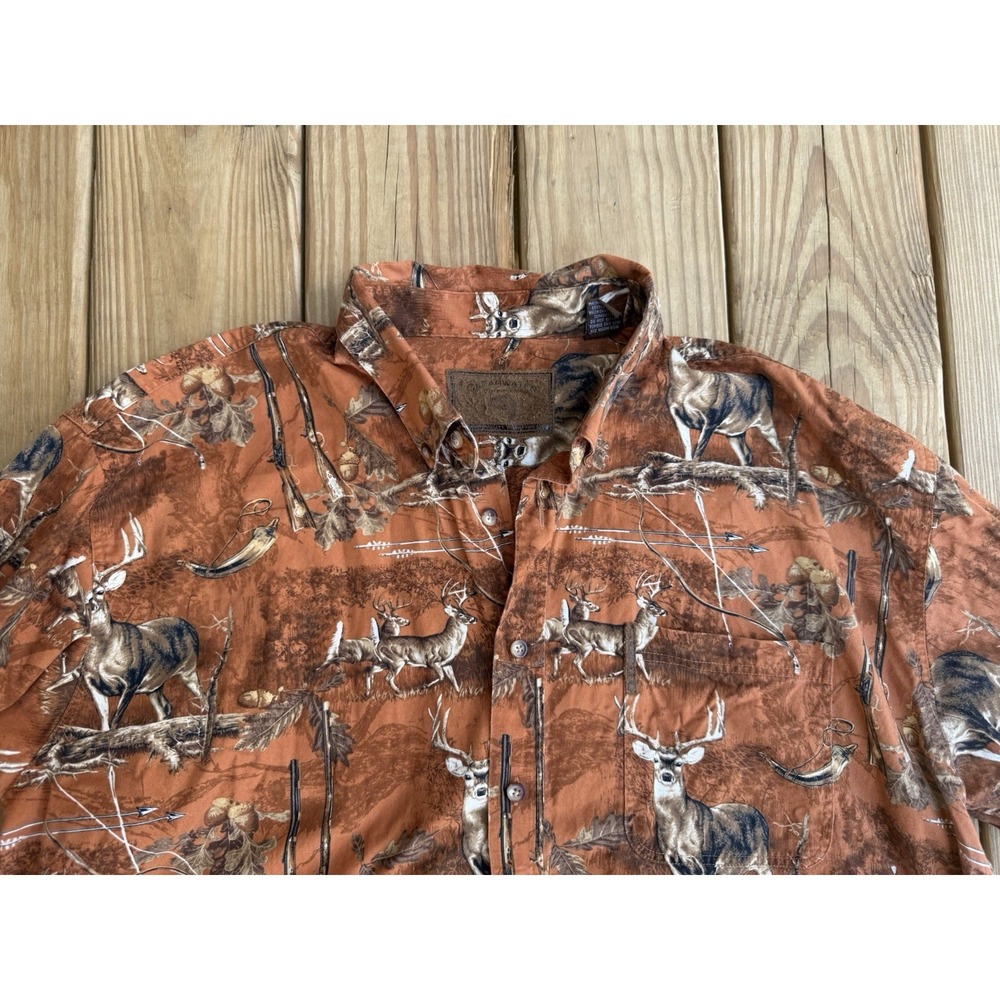 Clearwater XL Long Sleeve Button Up All Over Deer Hunting Shirt